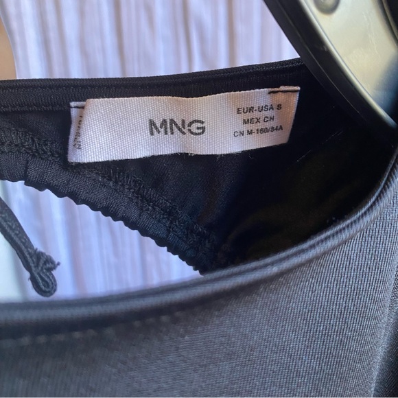 Mango Long Sleeve Open Back Thong Bodysuit - Picture 4 of 6